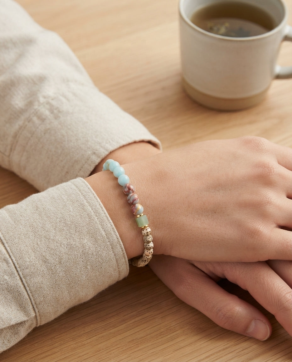 Star & Moon Bodhi Seed Bracelet – Natural Buddhist Inspired Bracelet for Calm Mind, Harmony & Positive Connections