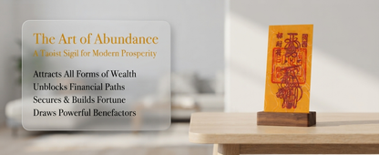 Feng Shui Wealth Charm – Chinese Taoist Blessing Symbol for Prosperity, Abundance & Good Fortune