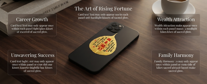 Chinese Better Fortune Talisman Bodhi Leaf Phone Sticker – Taoist Blessing Charm for Positive Energy, Protection & Life Improvement