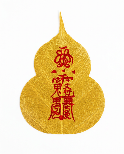 Chinese Prosperity Talisman Bodhi Leaf Phone Sticker