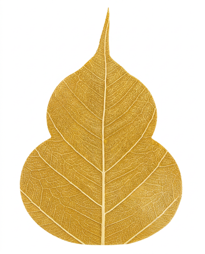 Chinese Prosperity Talisman Bodhi Leaf Phone Sticker  1