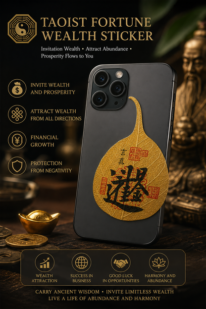 Traditional Taoist Prosperity Charm for Good Fortune & Abundance 3