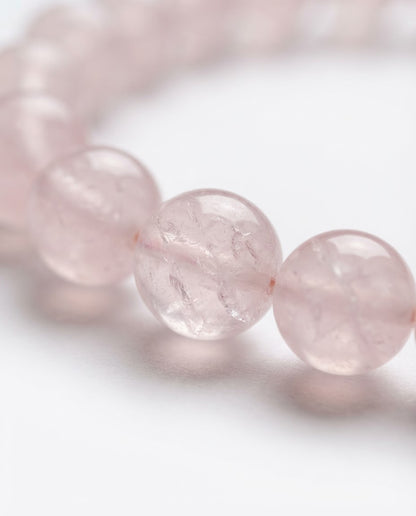 Rose Quartz & Garnet Prosperity Bracelet – Natural Crystal Bracelet for Business Growth, Customer Attraction & Inner Calm