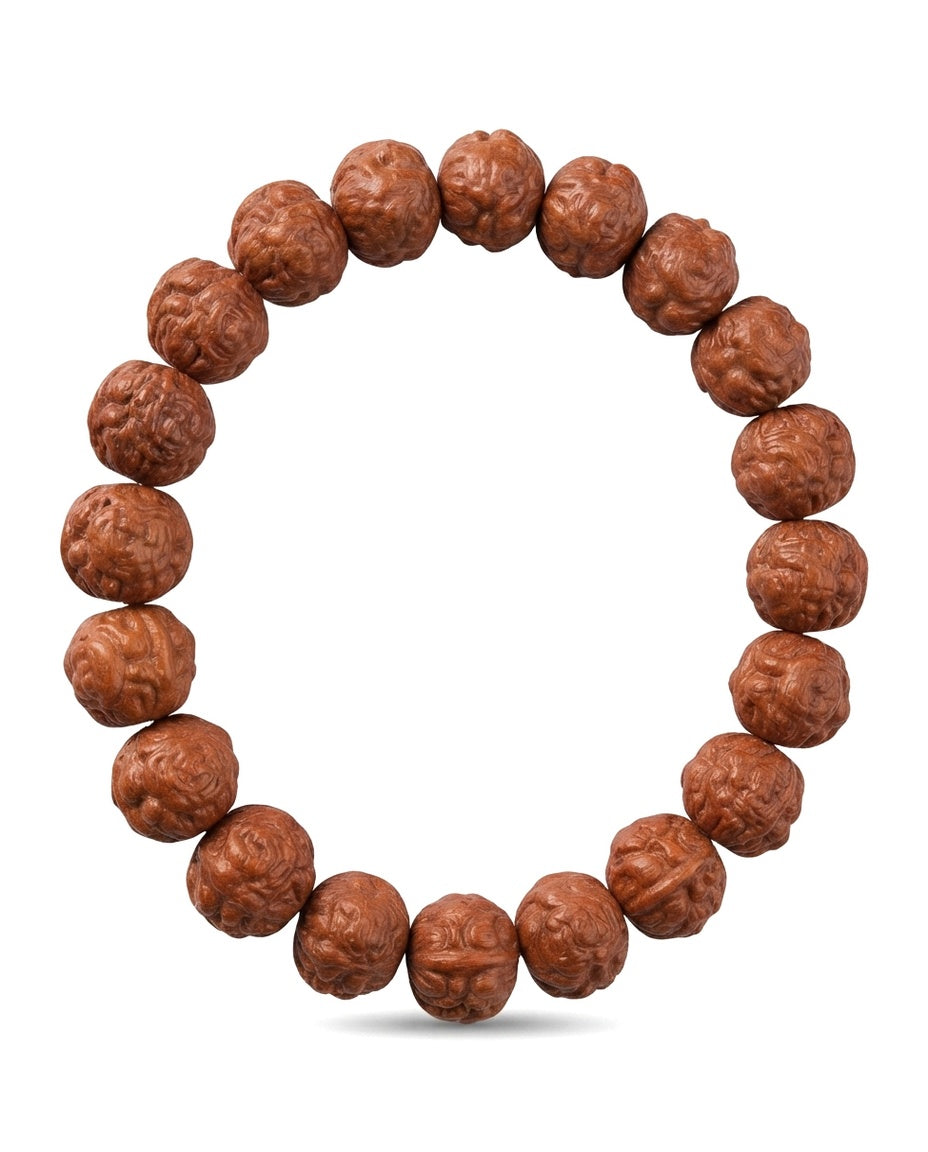 Red Sandalwood Pixiu Bracelet – Chinese Inspired Wooden Bracelet for Prosperity, Protection Symbolism & Positive Energy