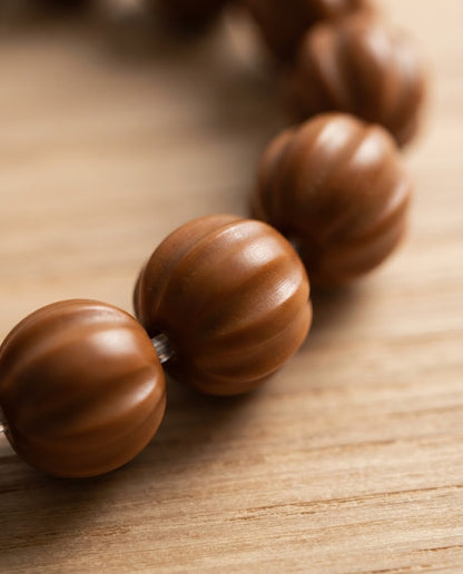 Monkey Head Walnut Shark Back Bracelet – Natural Walnut Bead Bracelet for Strength, Career Growth & Personal Transformation