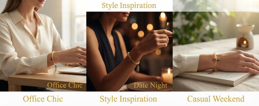 Golden Tower Crystal Bracelet – Feng Shui Inspired Bracelet for Prosperity, Success & Positive Opportunities