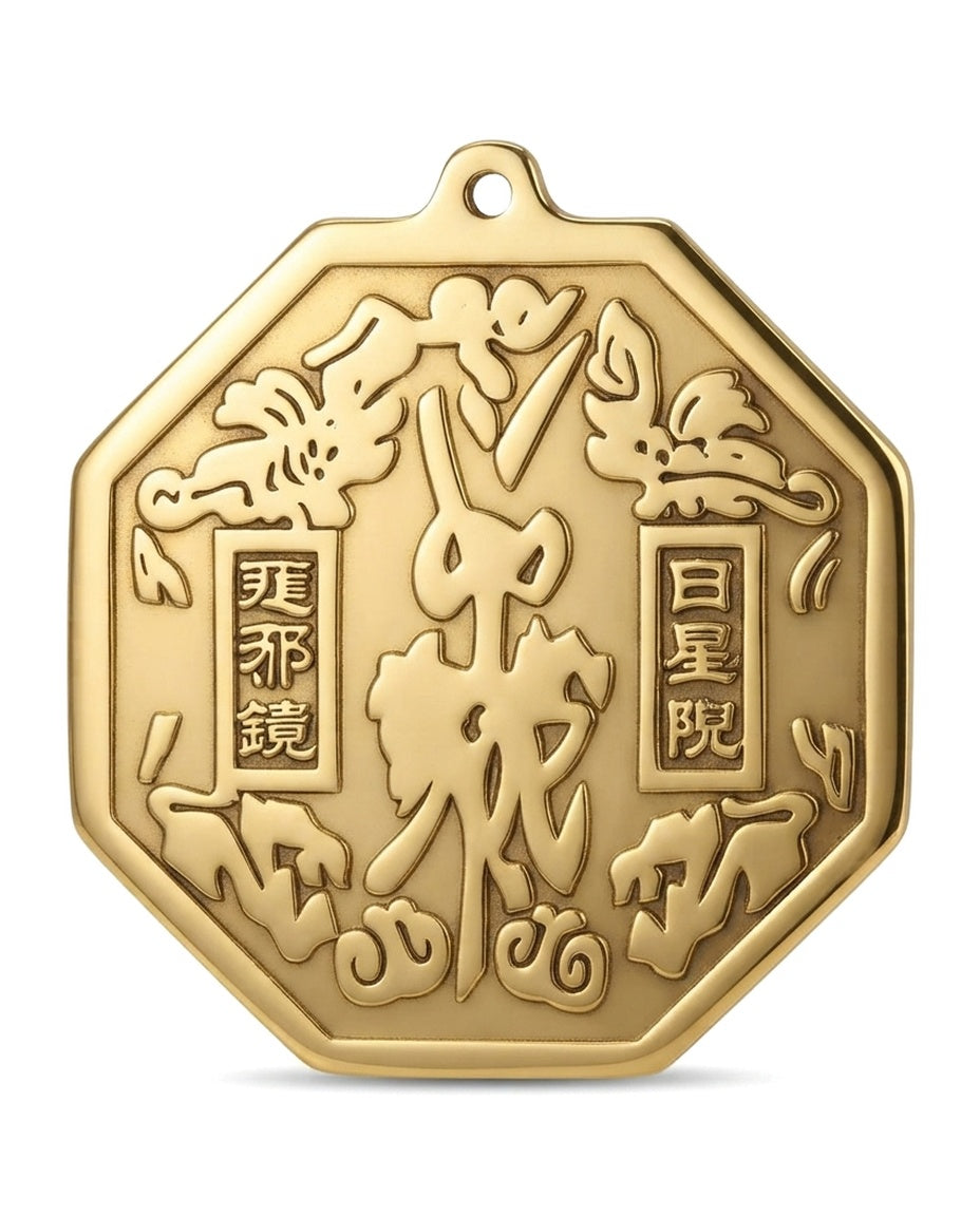 Chinese Feng Shui Brass Bagua Mirror Wall Decor | Tai Chi Energy Balance & Protection Ornament