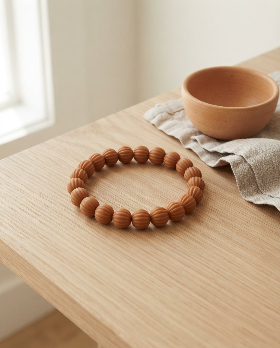 Golden Monkey Head Walnut Pumpkin Bracelet – Natural Wood Bead Bracelet for Prosperity, Career Growth & Calm Energy