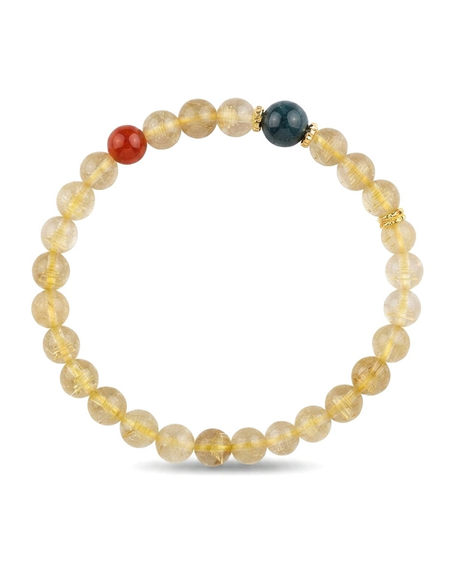 Golden Tower Crystal Bracelet – Feng Shui Inspired Bracelet for Prosperity, Success & Positive Opportunities