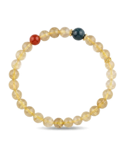 Golden Tower Crystal Bracelet – Feng Shui Inspired Bracelet for Prosperity, Success & Positive Opportunities