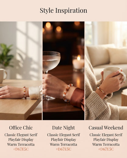Clear Mist Crystal Bracelet – Minimalist Crystal Bracelet for Clarity, Career Growth & Calm Energy