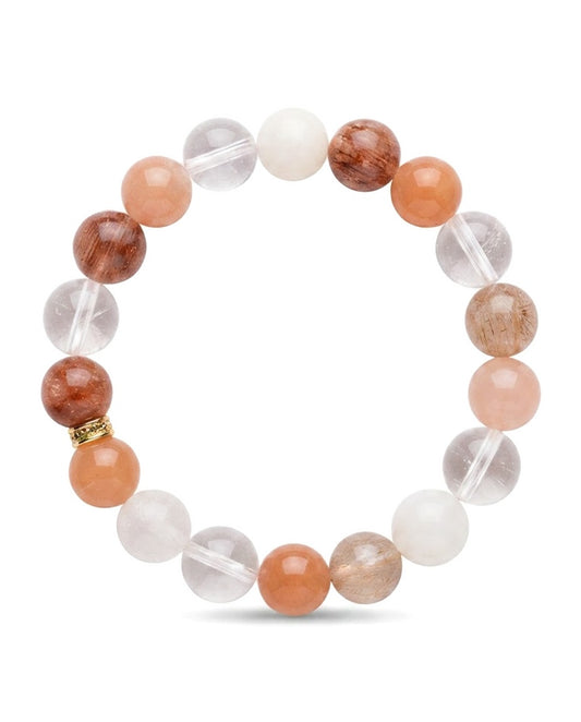 Clear Mist Crystal Bracelet – Minimalist Crystal Bracelet for Clarity, Career Growth & Calm Energy