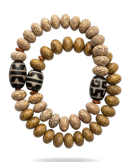 Star & Moon Bodhi Abacus Bead Bracelet – Zen Inspired Natural Bracelet for Wisdom, Calm & Positive Energy