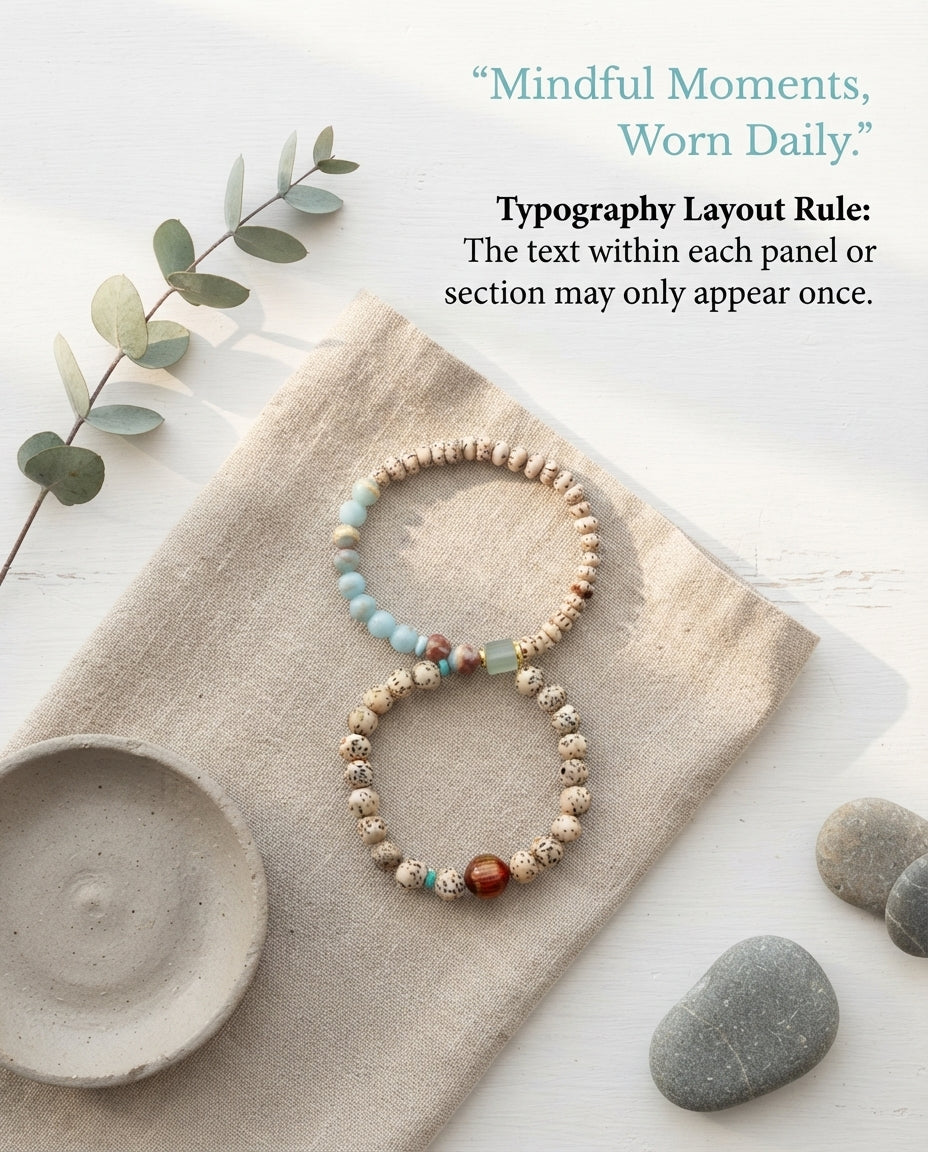 Star & Moon Bodhi Seed Bracelet – Natural Buddhist Inspired Bracelet for Calm Mind, Harmony & Positive Connections