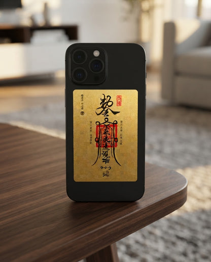Ancient Taoist Love Blessing Talisman – Traditional Chinese Gold Foil Cinnabar Amulet for Harmony & Affection