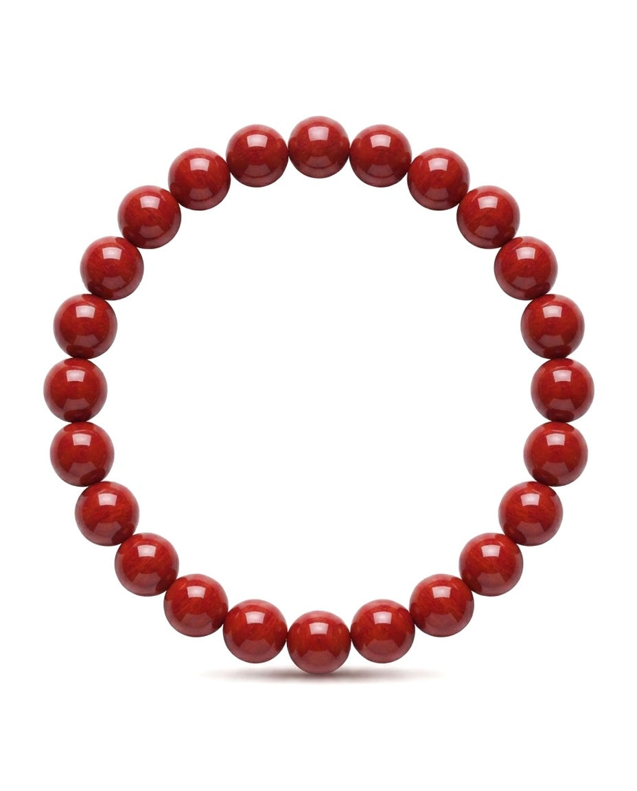 Imperial Cinnabar Bead Bracelet – Traditional Chinese Inspired Bracelet for Protection, Confidence & Prosperity