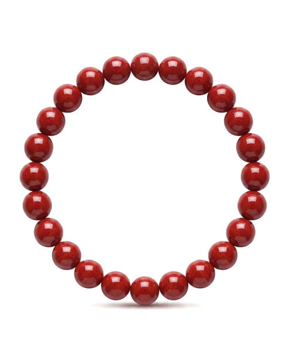 Imperial Cinnabar Bead Bracelet – Traditional Chinese Inspired Bracelet for Protection, Confidence & Prosperity