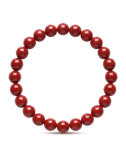 Imperial Cinnabar Bead Bracelet – Traditional Chinese Inspired Bracelet for Protection, Confidence & Prosperity